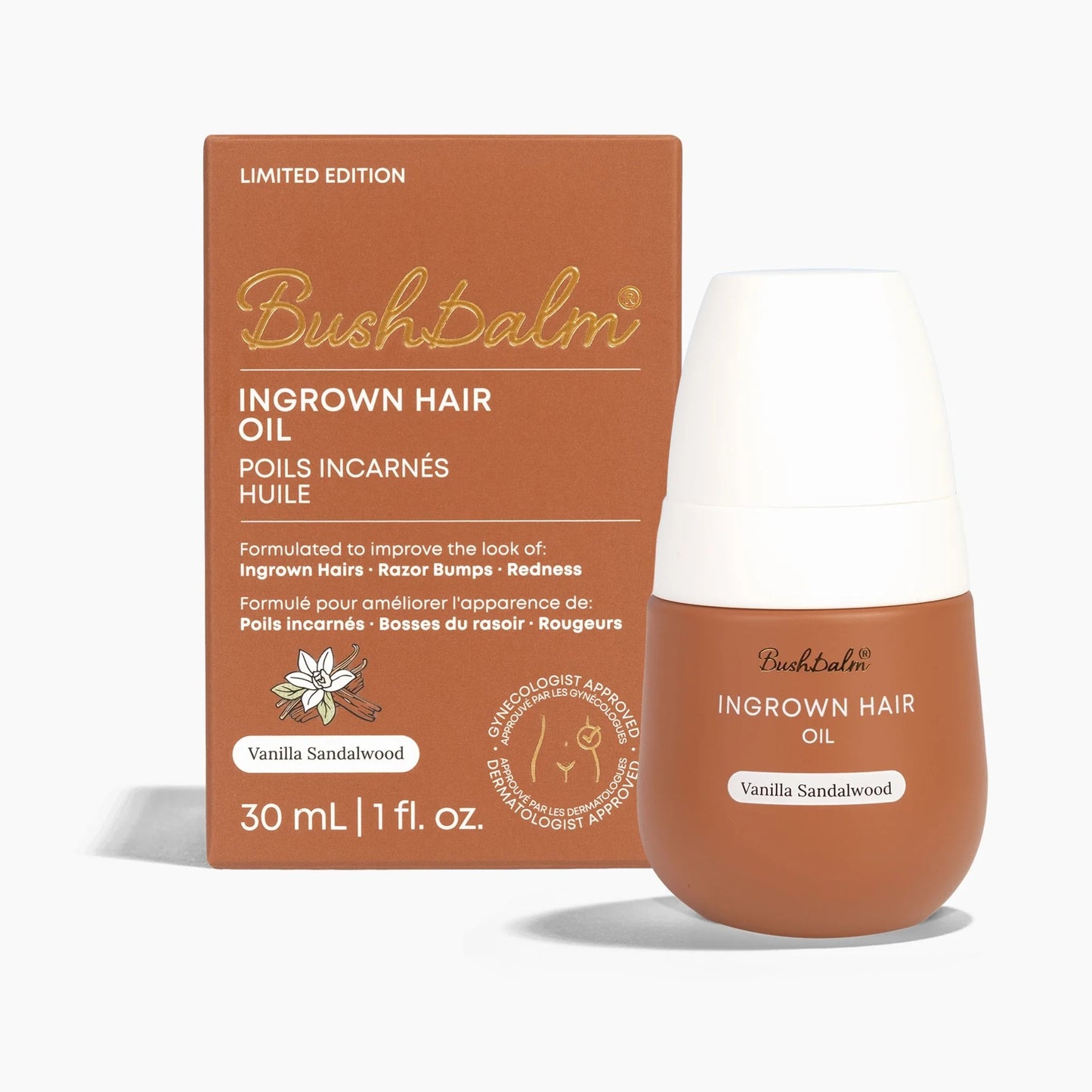 Bushbalm Ingrown Hair Oil - Vanilla Sandalwood