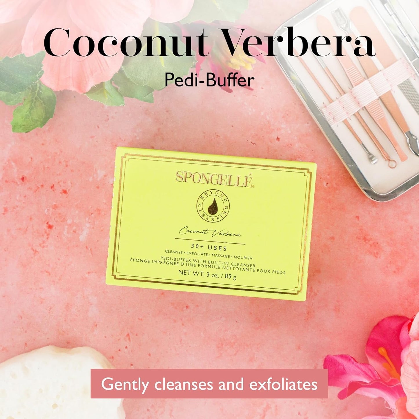 Spongelle Coconut Verbena Pedi Buffer