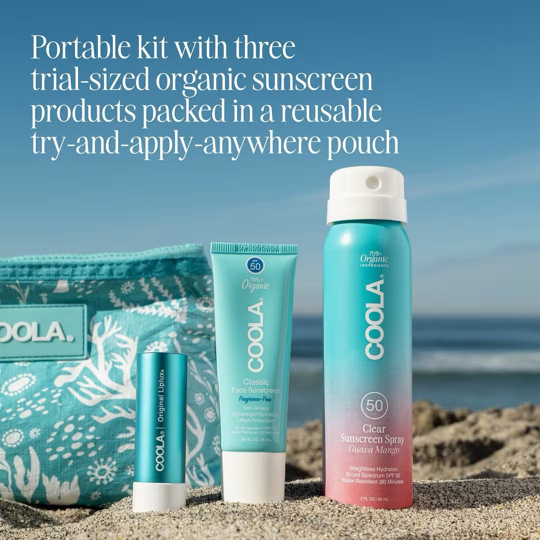 Coola Classic Organic SPF 3 Piece Travel Set