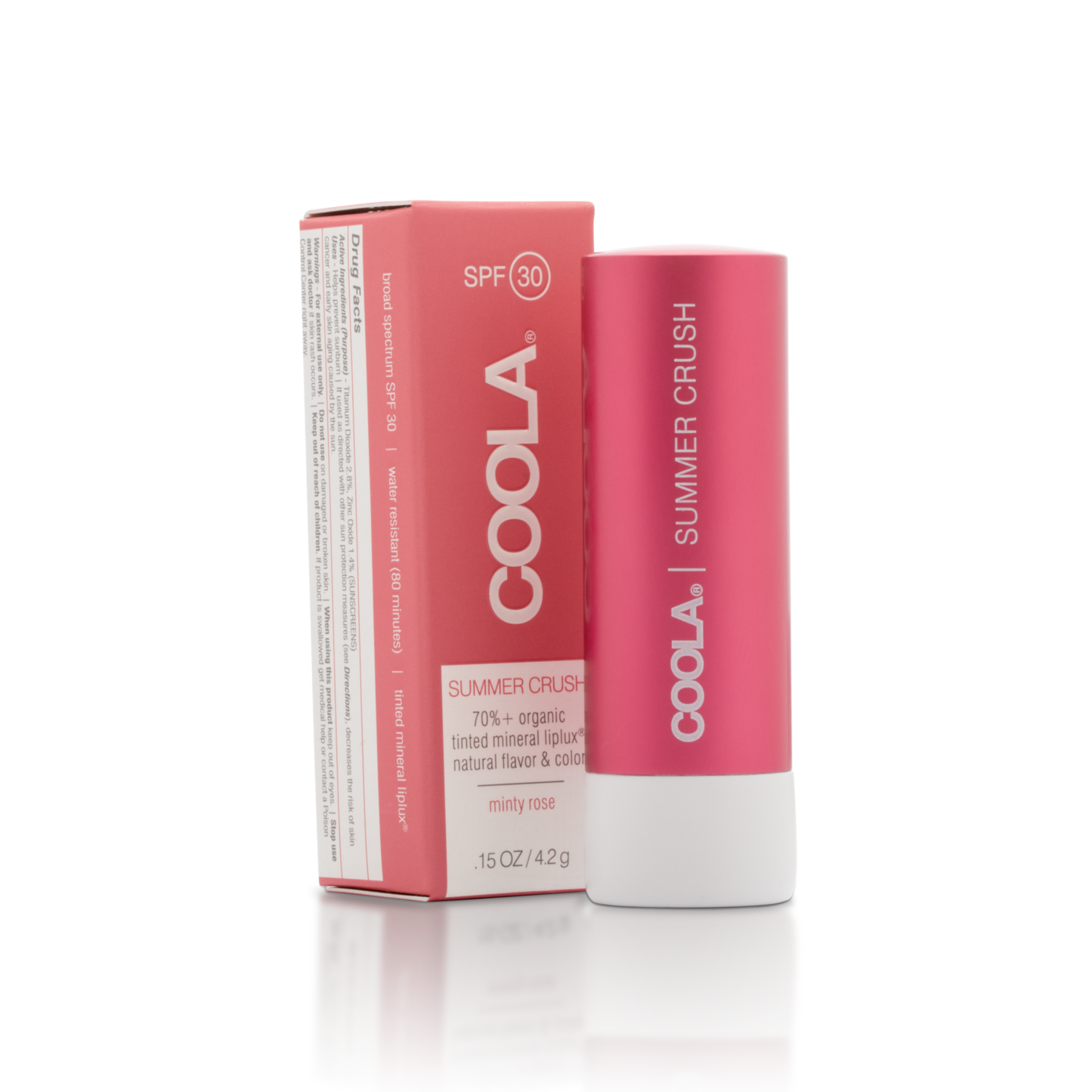 COOLA Mineral Liplux Tinted Lip Balm Sunscreen SPF 30