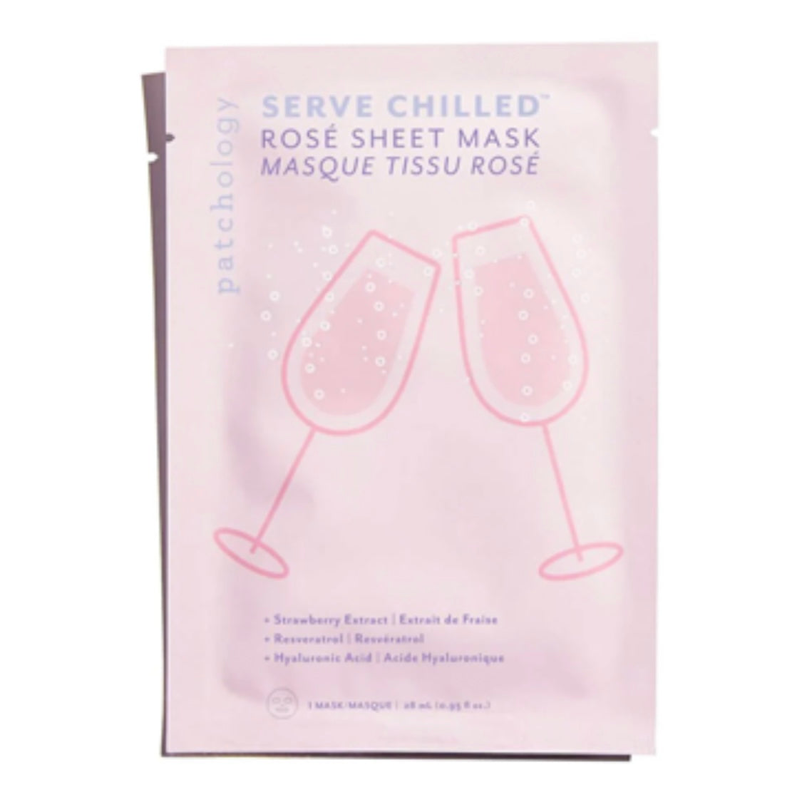 Serve Chilled ROSÉ SHEET MASK - single mask