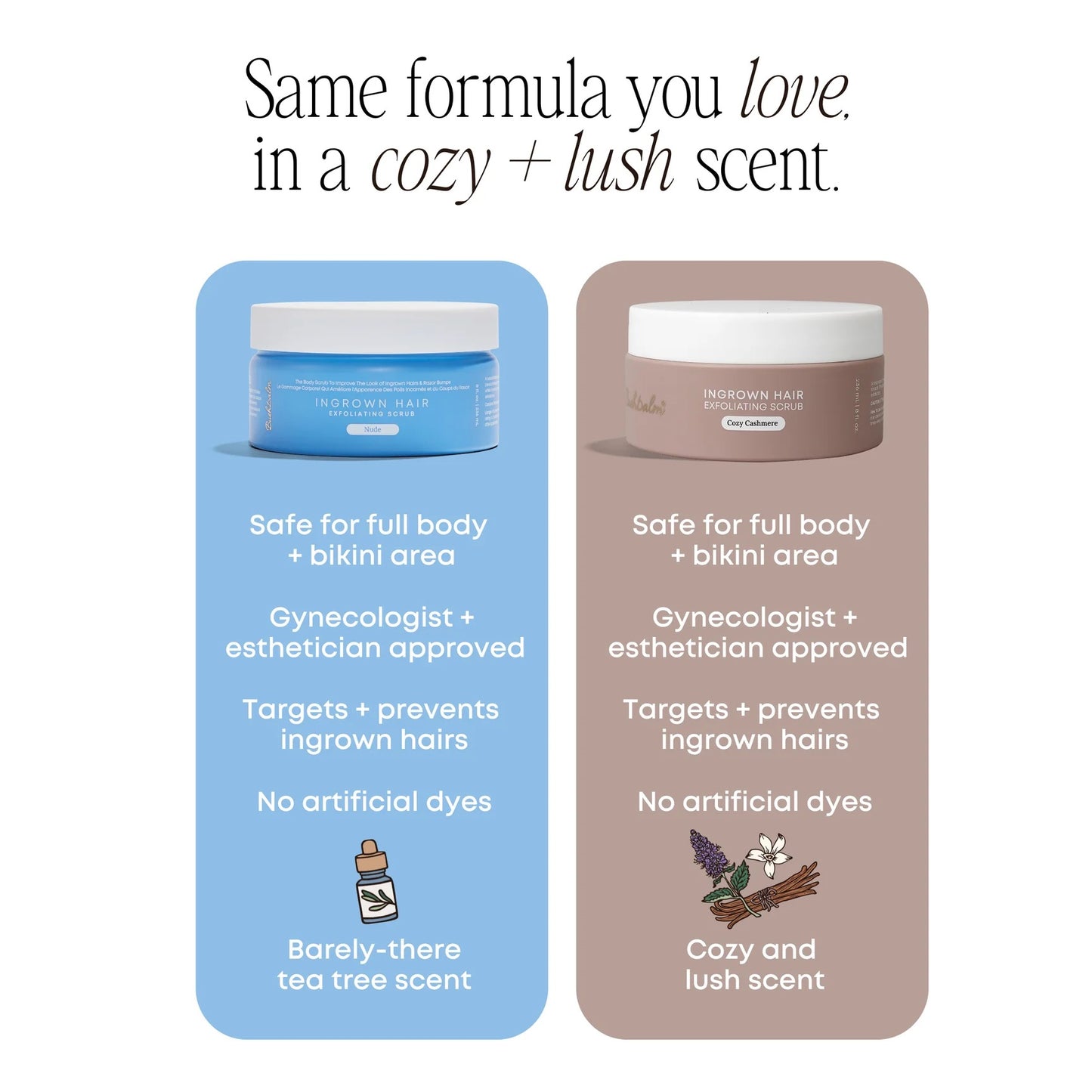 Bushbalm Ingrown Hair Exfoliating Scrub  - Cozy Cashmere