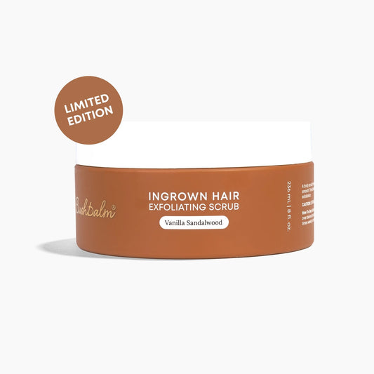 Bushbalm Ingrown Hair Exfoliating Scrub  - Vanilla Sandalwood
