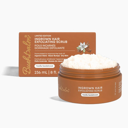 Bushbalm Ingrown Hair Exfoliating Scrub  - Vanilla Sandalwood