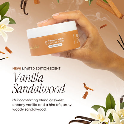Bushbalm Ingrown Hair Exfoliating Scrub  - Vanilla Sandalwood