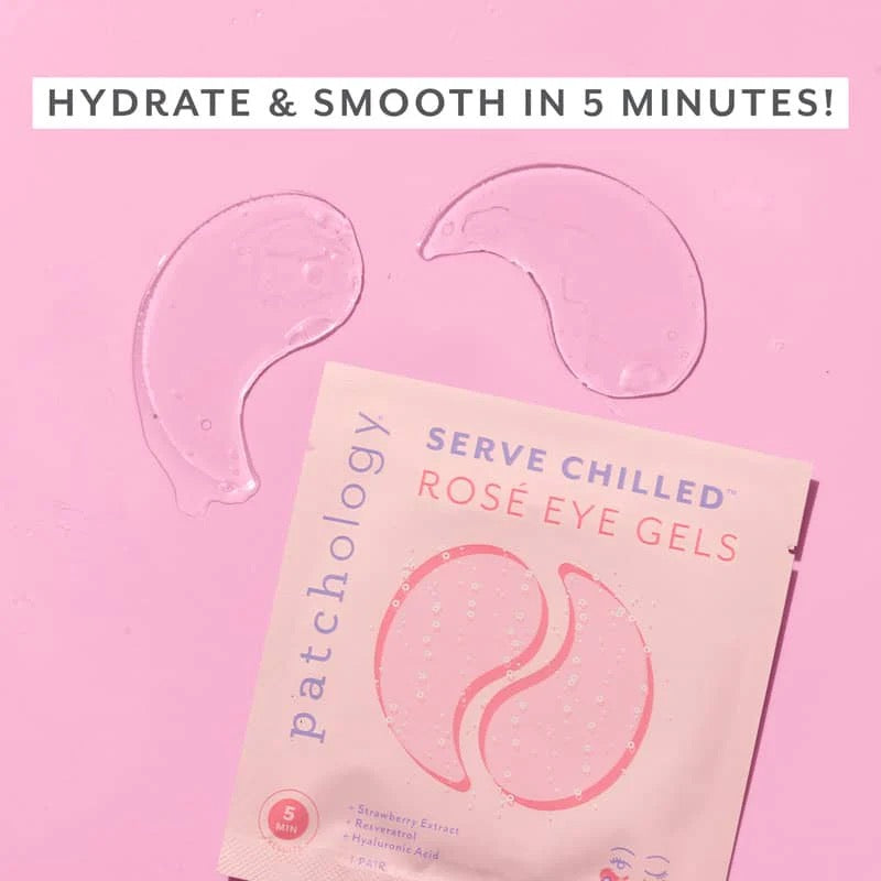 Patchology Serve Chilled ROSÉ EYE GELS -  Box of 5