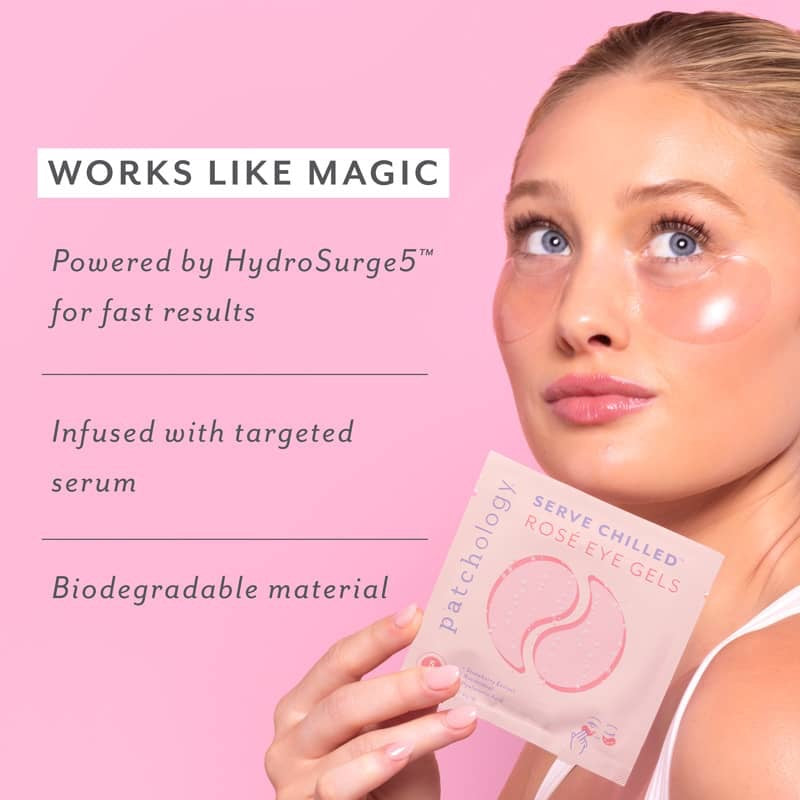 Patchology Serve Chilled ROSÉ EYE GELS -  Box of 5