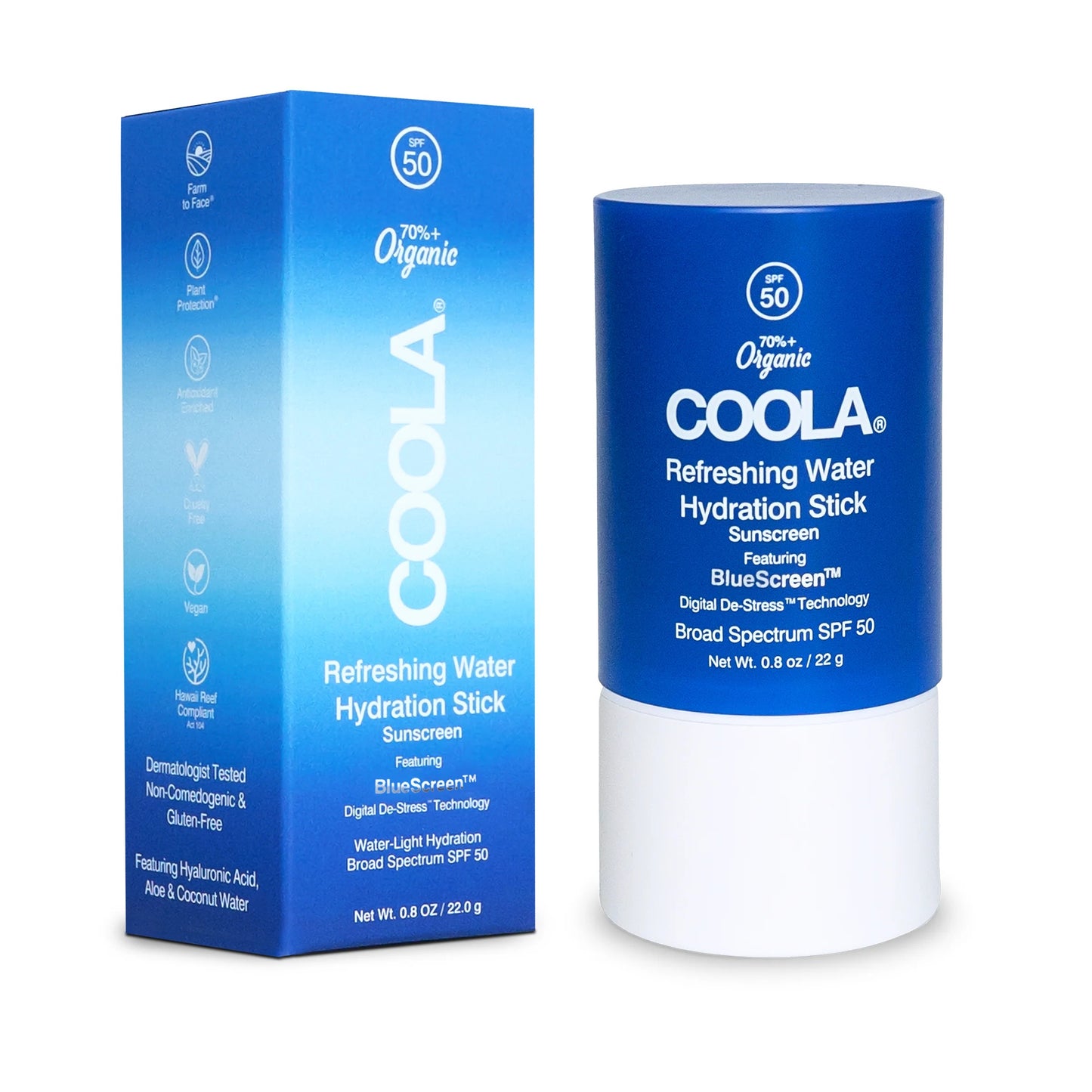 COOLA Refreshing Water Stick Face Sunscreen SPF 50