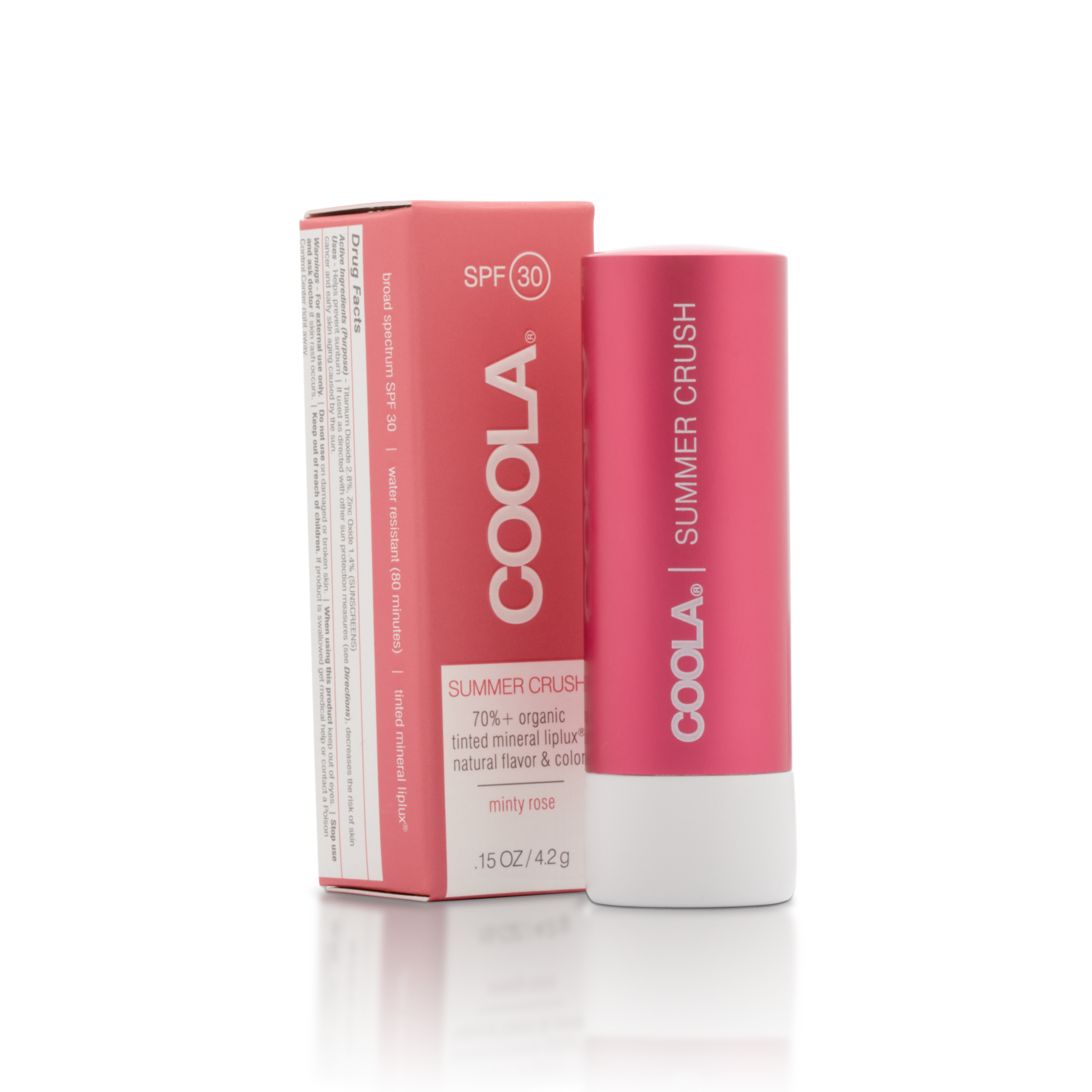 COOLA Mineral Liplux Tinted Lip Balm Sunscreen SPF 30